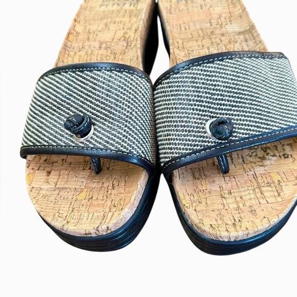 NWOT Donlad Pliner Farrah Black Canvas Slide Sandals – 10M - Picture 7 of 10